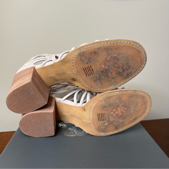 Vince Camuto Karika cage sandal in Tipsy Taupe True Suede size 8.5 - Picture 5 of 10